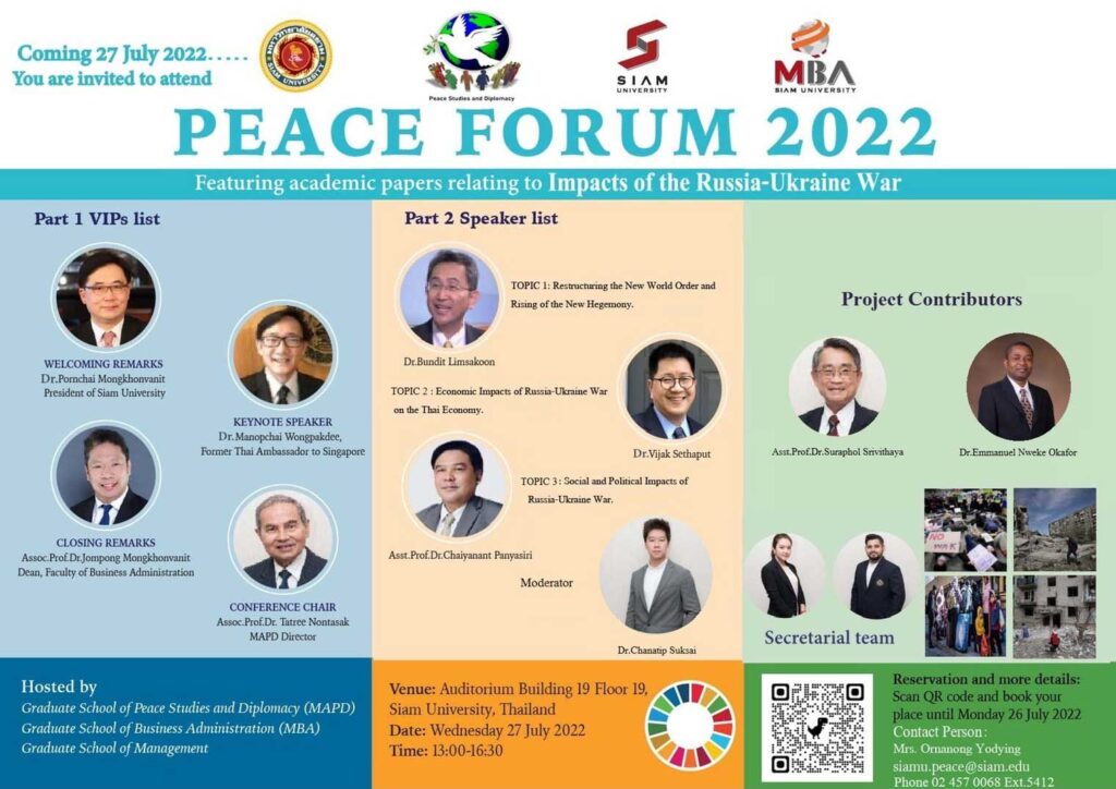 PEACE FORUM 2022
